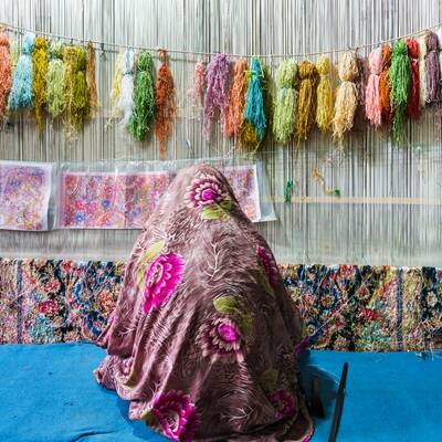 Alfombra de Tabriz(Ciudad mundial de alfombras tejido a mano)